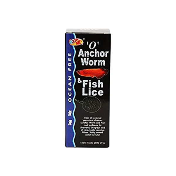داروی بیماری انگل قلابدار و شپش ماهی اوشن فری O' Anchor Worm & Fish Lice Ocean Free'