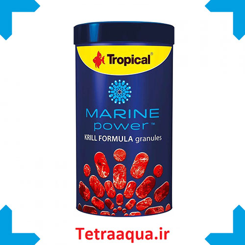 غذای ماهی آب شور Marine power krill formula granules 250 ml