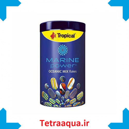 غذای ماهی آب شور Marine power Oceanic mix flakes 250 ml