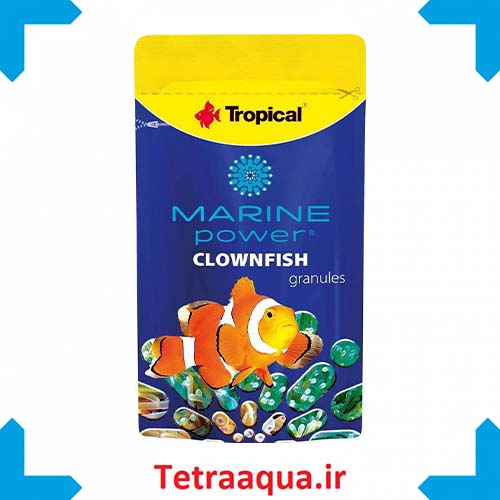 غذای ماهی آب شور Marine power clownfish granules 15g